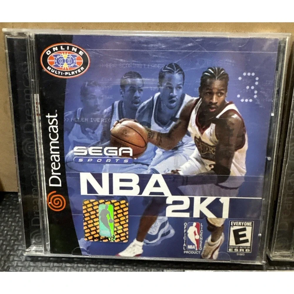 Lot Of 3 Sega Dreamcast Games NBA 2k1 CIB NFL 2K1 CIB World Series 2K1 Disc Only